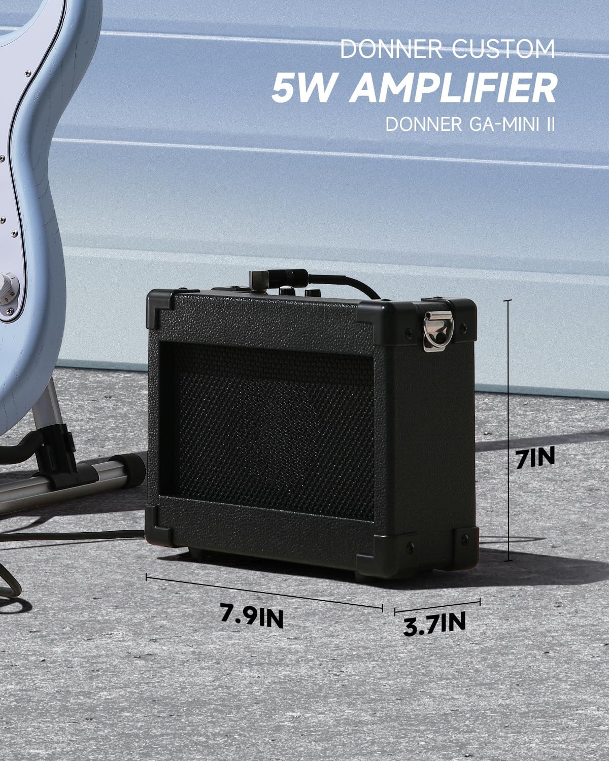 DONNER DST-80 Electric Guitar 39” Beginner Electric Guitar Kit with Amp, Classic SSS Pickup Complete with Gig Bag, Tuner, Capo, Strap, Picks, and Free Online Lessons