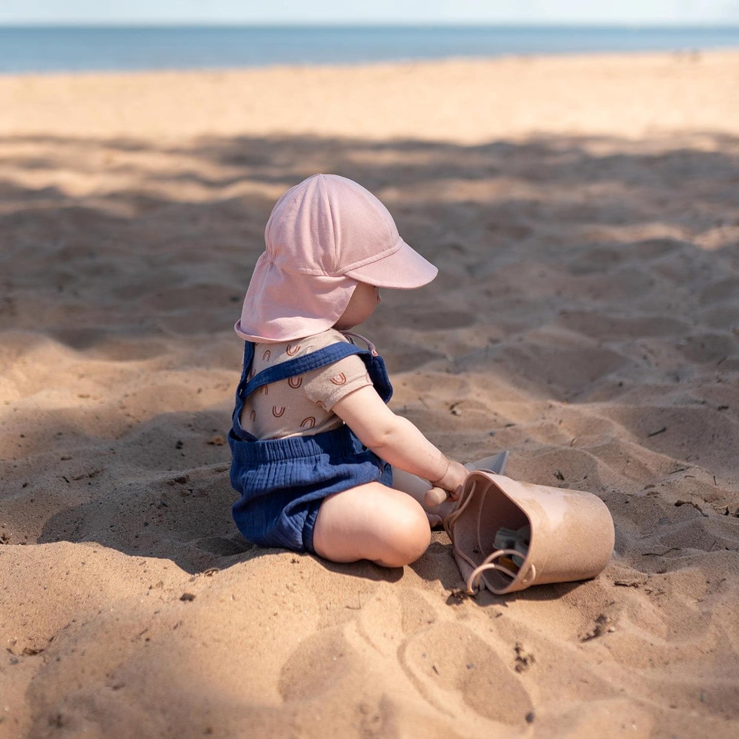 JAN & JUL Sun Soft Baby Cap | Cotton Neck Flap Hat for Littles