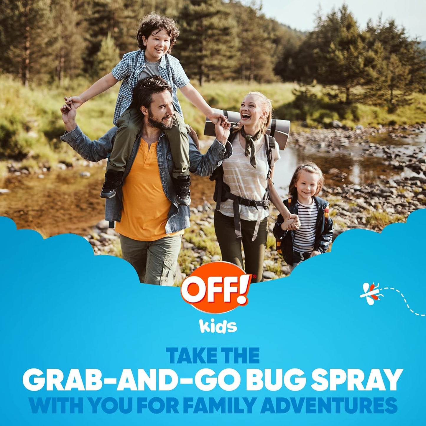 OFF! Kids Insect Repellent Spray, 100% Plant Based Oils, Safe for Use On Babies, Toddlers and Kids, 4 oz
