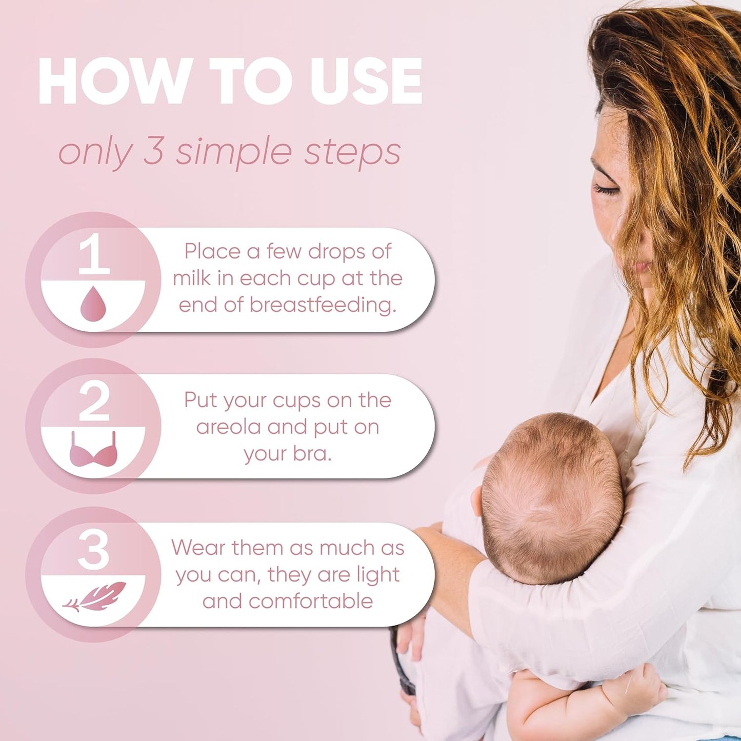 The Original Silver Nursing Cups, Nipple Shields for Breastfeeding Newborns, Protect & Soothe Nursing Nipples, 925 Silver, Regular Size