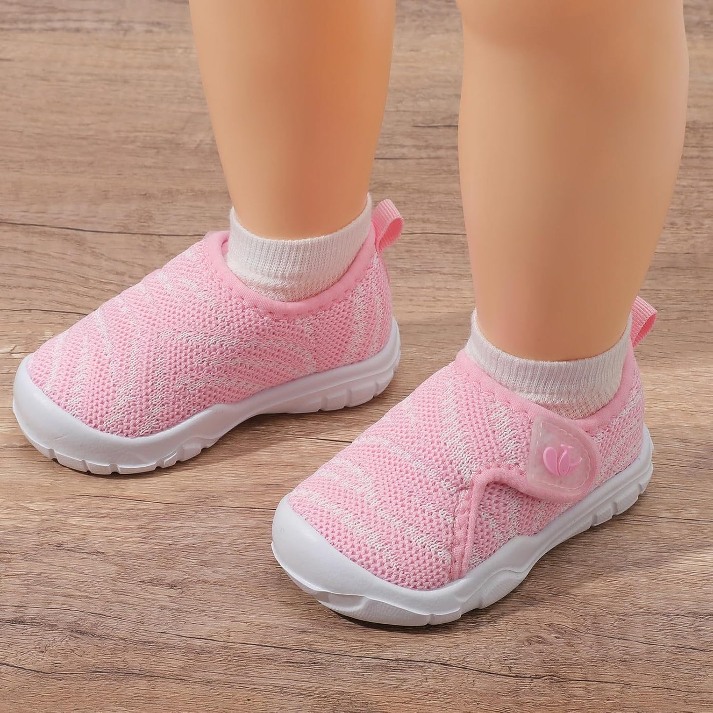 FEETCITY Baby Shoes Boys Girls First Walking Shoes Infant Sneakers Lightweight Slip On Shoe