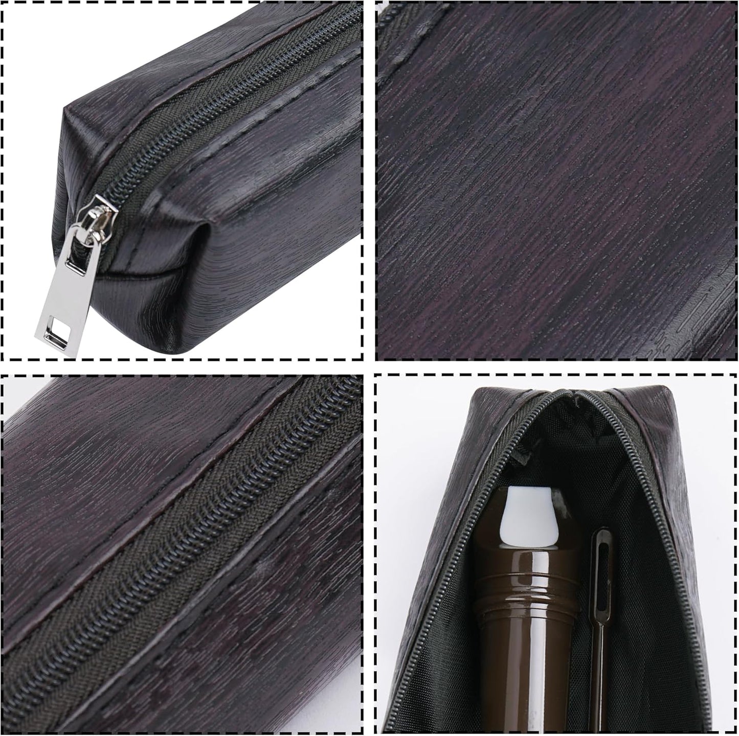 LIZIMANDU Recorder Instrument for Beginner Adults,8-Hole Soprano Descant Recorder Music Flute with Cleaning Rod & Case Bag For Home Entertainment(6-Wood Dark Brown)