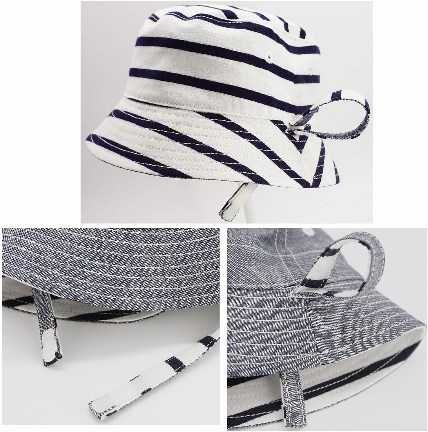 Keepersheep Baby Baseball Cap Infant Sun Hat, Cotton Knit with Soft Brim, Adjustable Soft Newborn Toddler Cap