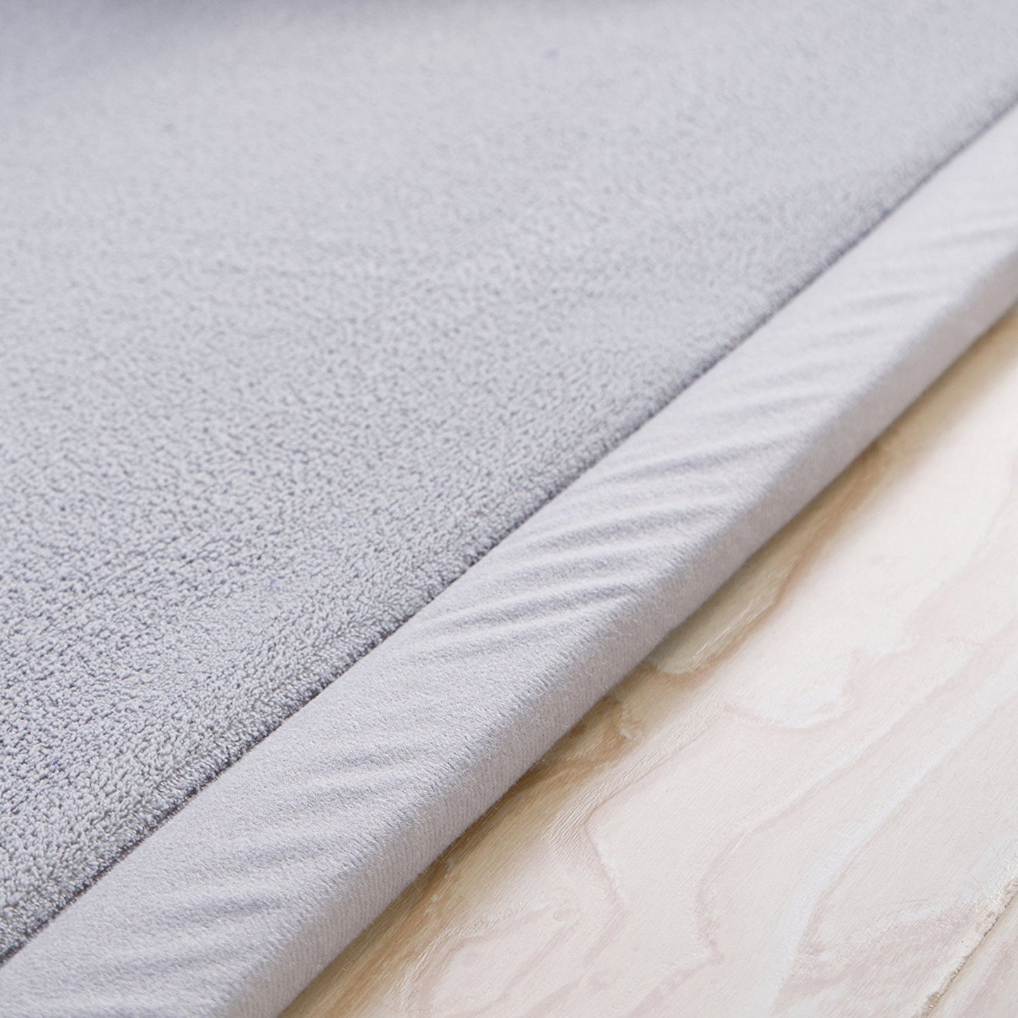 Loartee Coral Velvet Crawling Rug (6.0'x 6'8", Gray) for Toddler Children Play Area Rugs Yoga Mat Exercise Pads Carpet