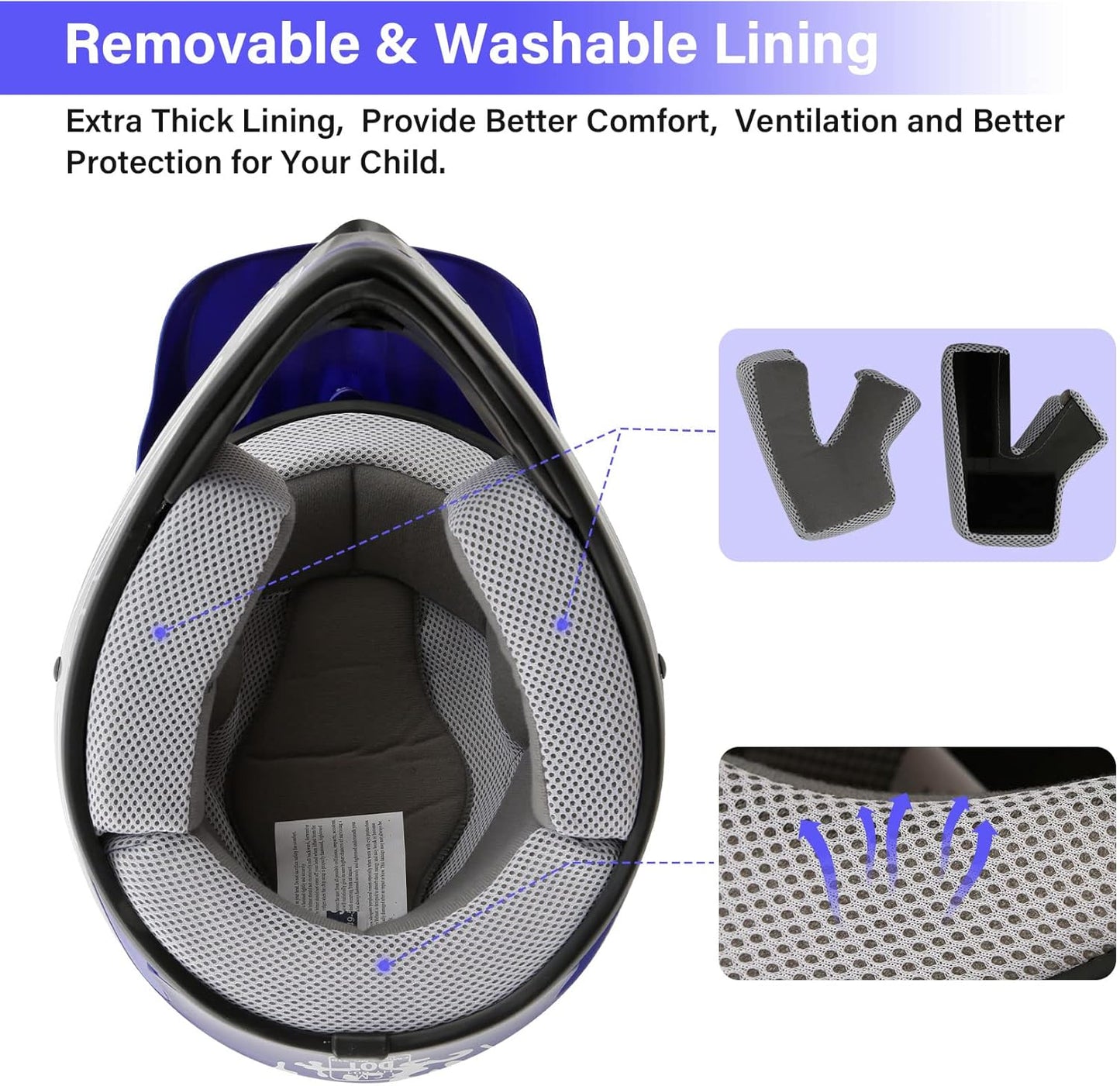 TCMT Dot Youth & Kids Motorcycle Off-Road Helmet Full Face Motocross Street Dirt Bike Mountain Bike BMX MX ATV Helmet+Goggles+Gloves New