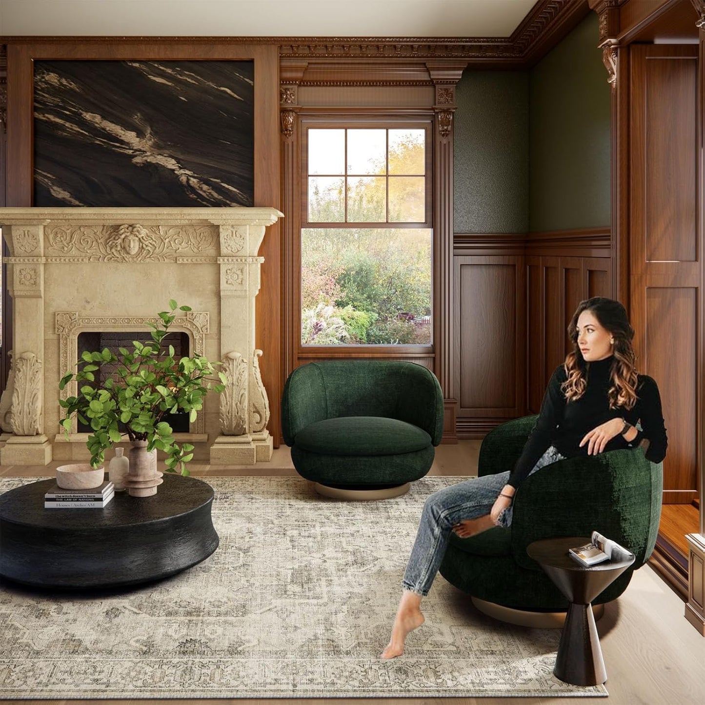 Machine Washable Kitchen Runner Rugs: 2'x10' Hallway Rug Non Slip Low Pile Stain Resistant Soft Carpet Runners for Hallways Indoor Entryway Kitchen Laundry Room Bedroom Farmhouse