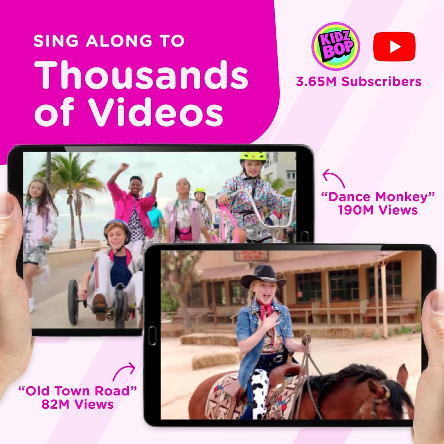 Move2Play, Kidz Bop Karaoke Microphone | The Hit Music Brand for Kids | Toy for Girls & Boys Ages 2, 3, 4, 5, 6, 7, 8+ Years Old | Gift & Birthday Present