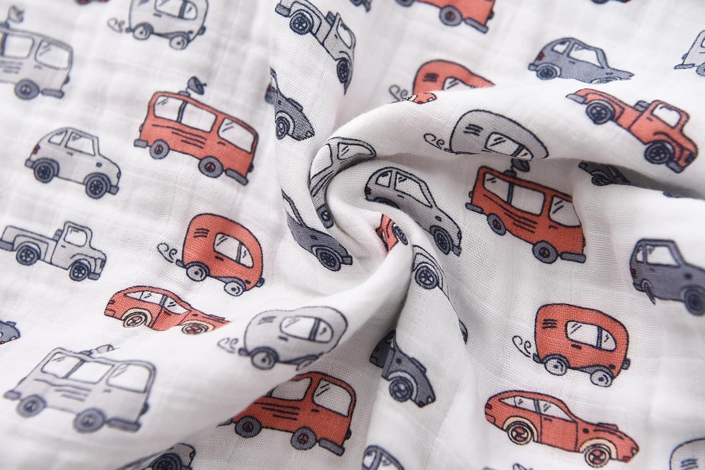 Baby Sleep Sack 12-24 M Baby Wearable Blanket 100% Organic Cotton 0.5 TOG Toddler Sleep Sack 2-Way Zipper Soft Large 4 Layers 1-2 T Car