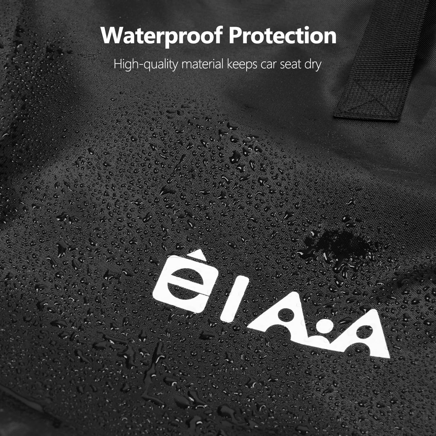 elaia Car Seat Travel Bag for Airplane, Waterproof Wearable with Straps, Large Capacity Padded Car Seat Check Bag, Perfect for Air Travel, Family Vacations, and Parents with Infants