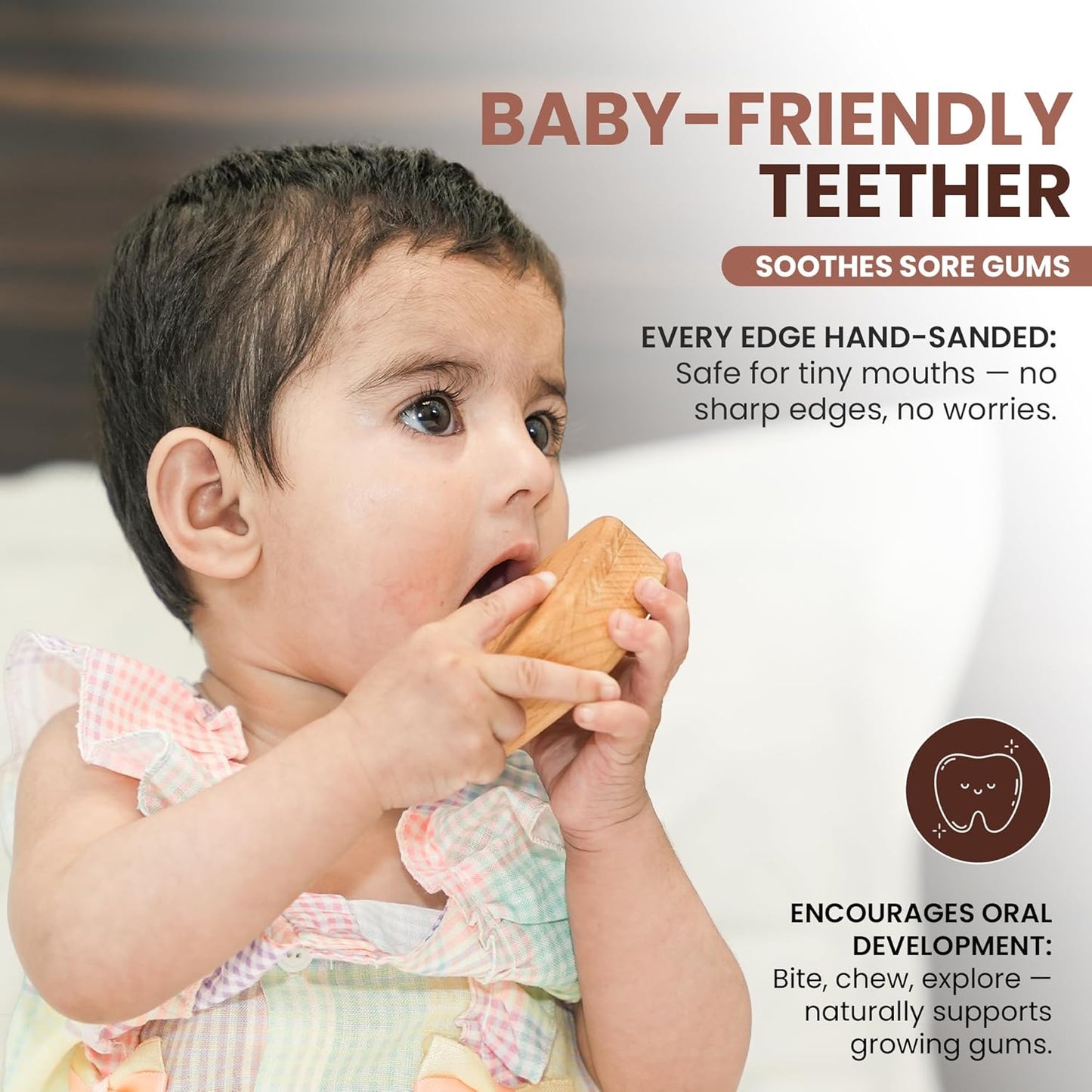 Wooden Toy for 6โ12 Month Old Baby | Montessori Rattle | Toys for Baby Boy & Girl