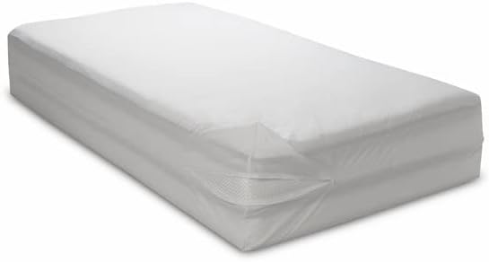 National Allergy Superior 100% Cotton King Mattress Protector Zippered - 78" x 80" x 12" - Hypoallergenic Bed Encasement - Breathable Dust Proof Cover - AAFA & Oeko-TEX Standard 100 Certified