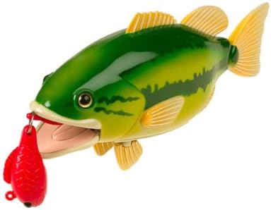 Small World Toys Magnetic Fishing Game, Catch of The Day Bass Fishing Toy for Kids Ages 3+, Includes Kids Fishing Pole and 1 Fish For Toddler Bath Toys, Water Fish Toys For Pools & Tubs