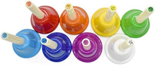 ENNBOM Hand Bell Shake 8 Notes Diatonic Metal Hand Bell Kit Rhythm