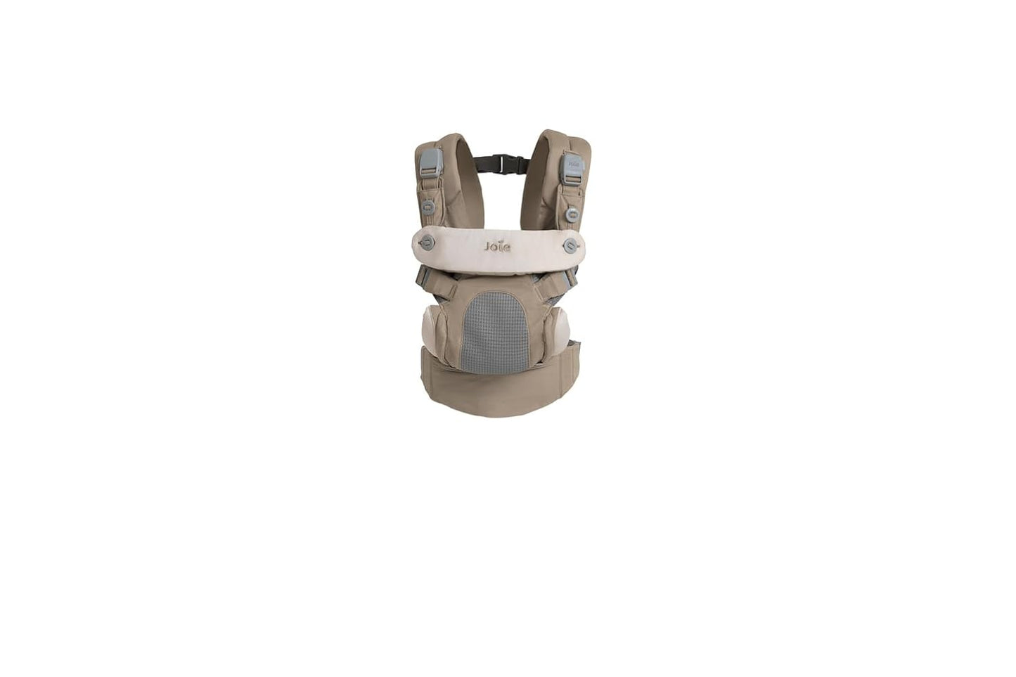 Joie Savvy Baby Carrier – Ergonomic, Adjustable Baby Carrier with 4 Carry Positions, Padded Shoulder Straps and Lumbar Support (Sandstone)