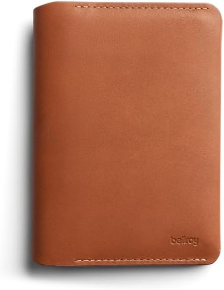 Bellroy Passport Cover (slimline travel wallet/pouch with card slots and space for cash plus travel documents) - Caramel