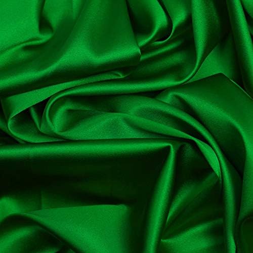 MDS Pack of 300 PCS Satin Chair Sashes Charmeuse Sateen Dining Chair Bows Ribbon Ties Back Sash for Wedding Party Birthday Home Hotel Restaurant Banquet Decoration (7 x 108 Inch, Green)