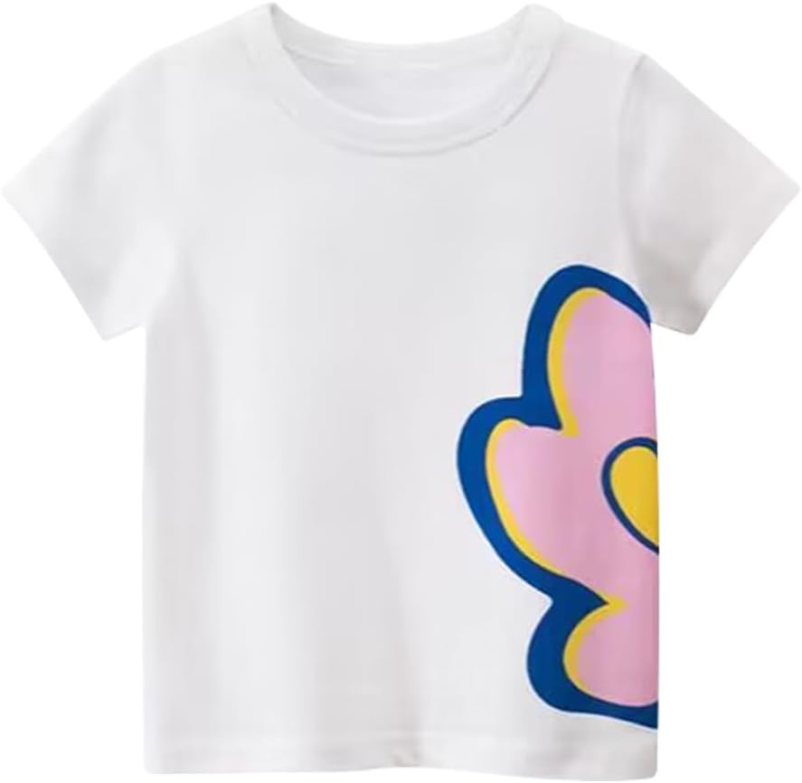 Boys' 4-Pack Excavator Short Sleeve Crewneck T-Shirts Top Tee Size 2-7 Years Toddler Boys' Value Pack Cotton T-Shirt