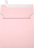 LUXPaper Square Invitation Envelopes | Peel & Press | 6 1/2" x 6 1/2" | Candy Pink | 80lb. Text | 50 Qty