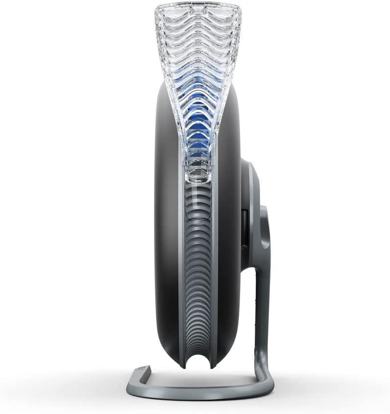 IQAir Atem Desk Air Purifier for Home, Office, Desktop, Small Room up to 150 sq ft, HyperHEPA Filter for Bacteria, Viruses, Allergens, Pets, Asthma, Pollen, Dust, Swiss Design, Made in Germany, Black