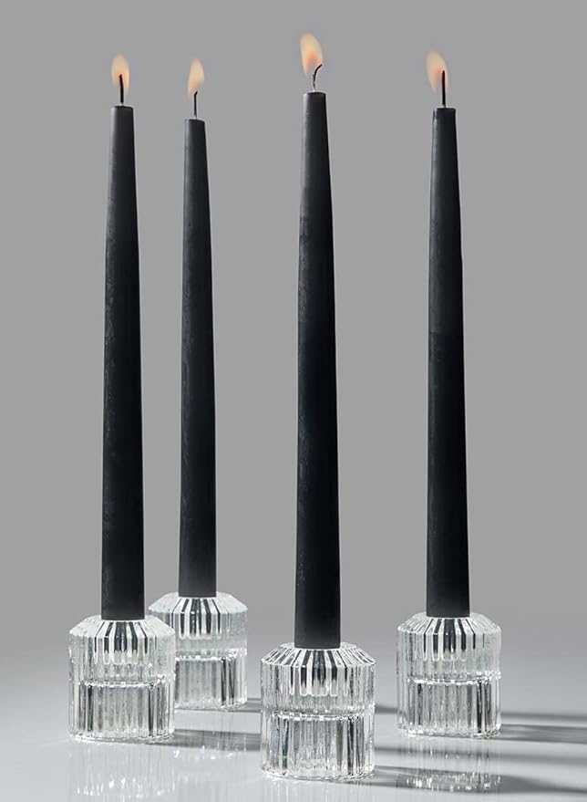 Serene Spaces Living Short Clear Ribbed Glass Votive Holder, Decorative Centerpiece for Wedding, Christmas, Thanksgiving, Dining Table, Living Room, Home Décor, 2" Diameter & 2.25" Tall, Pack of 32