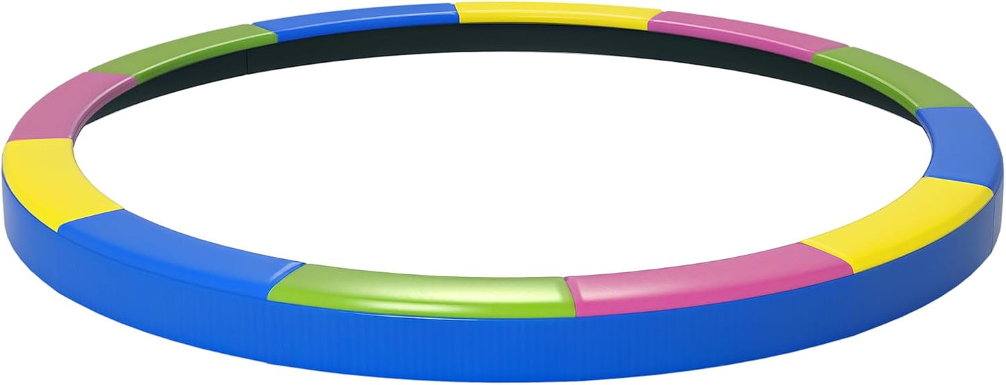 Soozier 12FT / 14FT Trampoline Spring Cover, Safety Trampoline Pad Replacement, Waterproof and Tear Resistant, All Weather Trampoline Accessories
