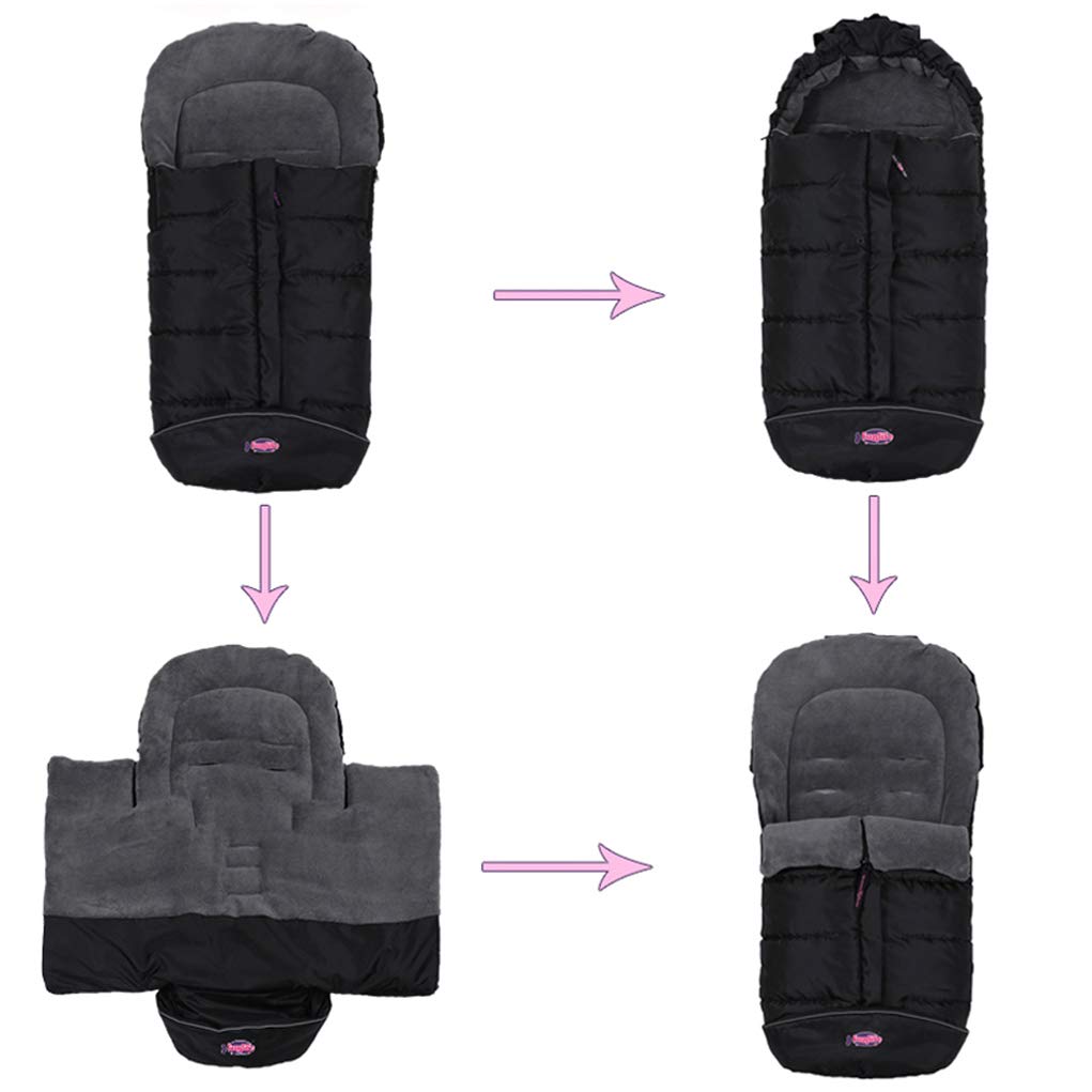 Sunday Anti-kick Stroller Blanket, Universal Footmuff Cosy Toes Buggy Pushchair Sleeping Bag - Waterproof, Anti-Slip, Extendable, Multifunction Winter Cover