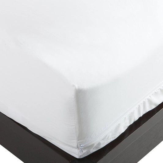 National Allergy Superior 100% Cotton King Mattress Protector Zippered - 78" x 80" x 12" - Hypoallergenic Bed Encasement - Breathable Dust Proof Cover - AAFA & Oeko-TEX Standard 100 Certified