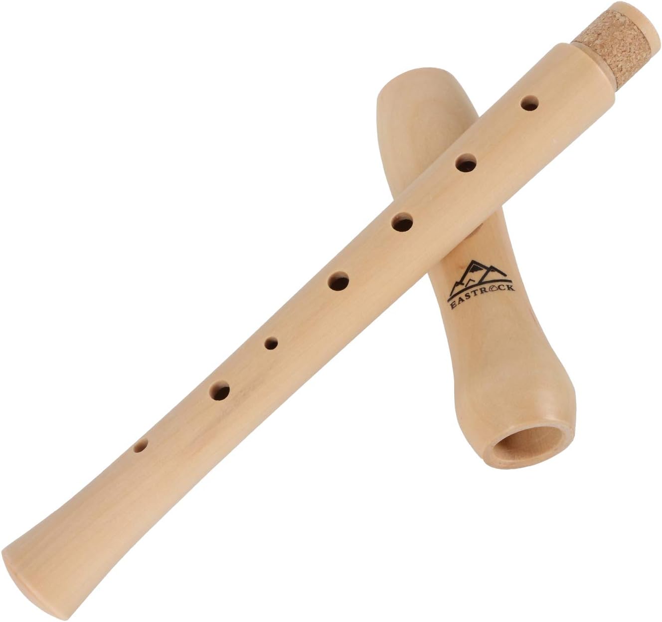 Eastrock Recorder Instrument for Adults Beginners Maple Wood C Key Soprano Recorder German Style 2 Piece With Hard Case