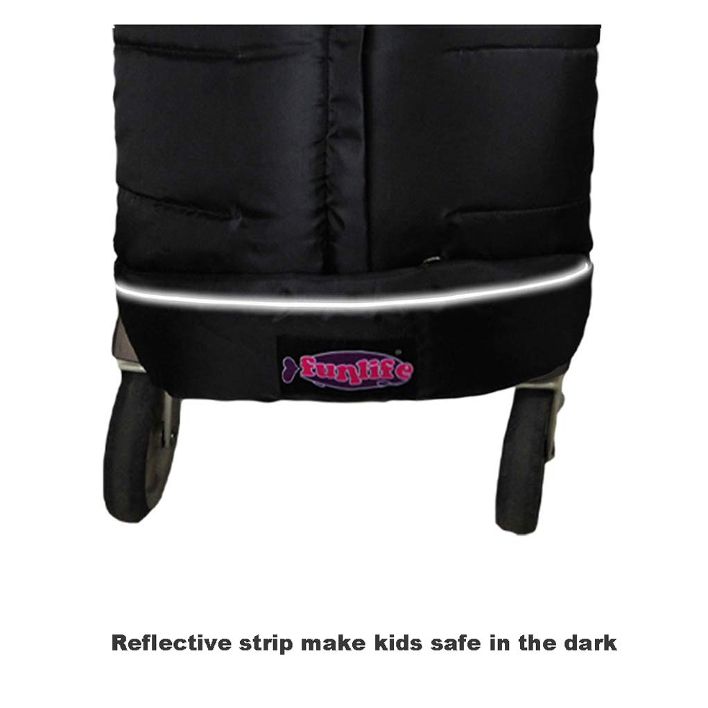 Sunday Anti-kick Stroller Blanket, Universal Footmuff Cosy Toes Buggy Pushchair Sleeping Bag - Waterproof, Anti-Slip, Extendable, Multifunction Winter Cover