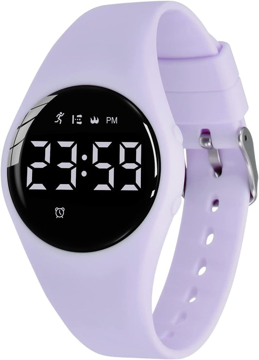 Kids Watches for Girls Boys Digital Sport Watch with Step Counter Pedometer Vibration Alarm Clock, No App Waterproof Fitness Tracker Kids Watch Boys Girls Teens Students Ages 5-16