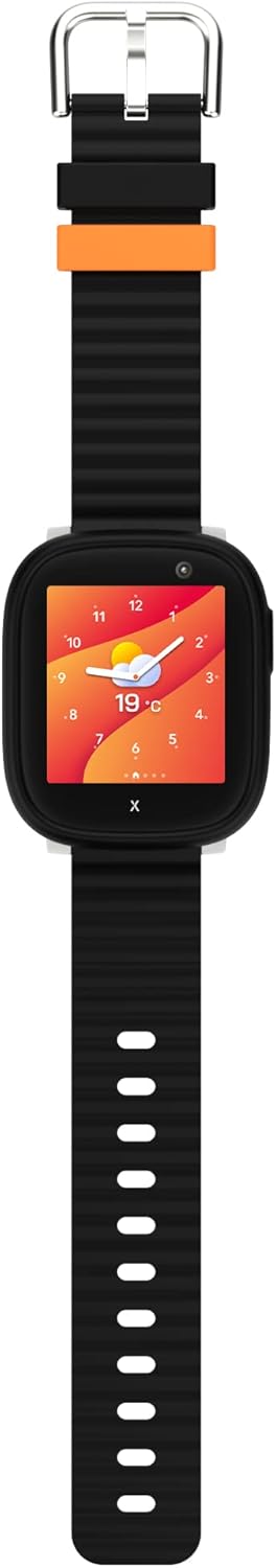 XPLORA X6 Play - Watch Phone for Children (4G) - Calls, Messages, Kids School Mode, SOS Function, GPS Location, Camera and Pedometer – (Subscription Required) (Black)