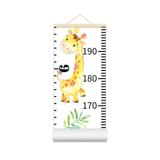 Baby Growth Chart for Wall - Height Chart for Kids Nursery Decor Wall Hanging Measurement Ruler Toddler Room Decor Play Room Essentials Birthday Christmas Gifts for Boys Girls 79"X7.9" (Giraffe)