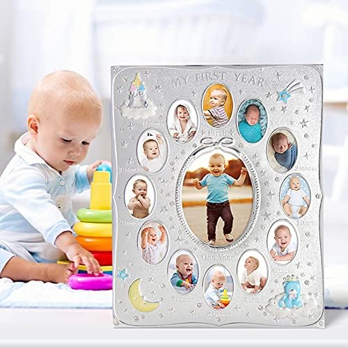 LASODY Baby's First Year Picture Frame, First Year By Month ,Baby Picture Frame