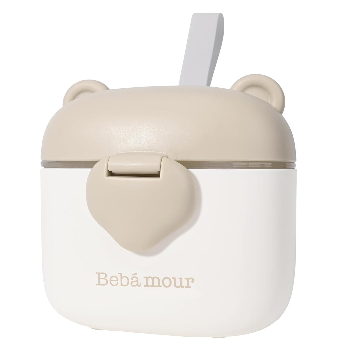 Bebamour Baby Formula Dispenser On The Go, Formula Container to Go, Formula Holder for Travel, Candy Fruit Snack Storage Container with Scoop and Leveller (Coffee)