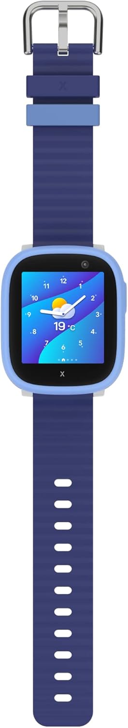 XPLORA X6 Play - Watch Phone for Children (4G) - Calls, Messages, Kids School Mode, SOS Function, GPS Location, Camera and Pedometer – (Subscription Required) (Blue)