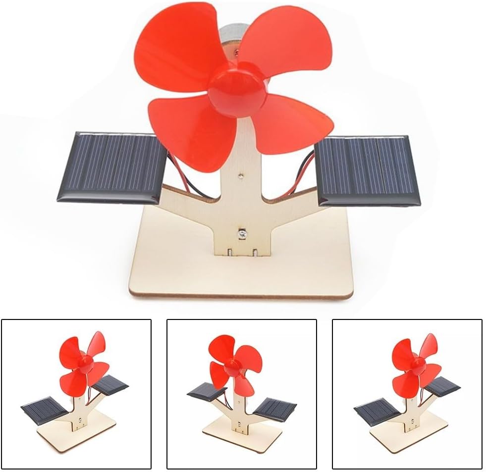 Creative Learning with DIY Solar Fan Kit for Kids Explore the Wonders of Renewable Energy (3pcs)