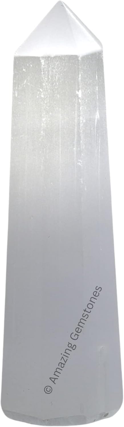 Amazing Gemstone Selenite Crystal Towers ~ Natural Healing Crystal Point Obelisk for Reiki Healing and Crystal Grid (2 to 3 INCH)