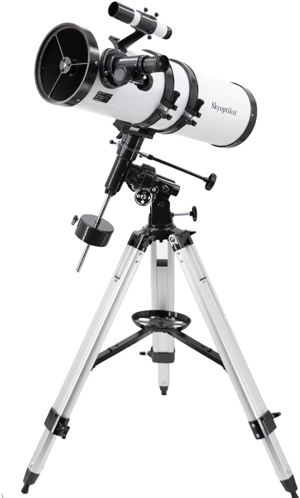 750x 150 mm Reflector Newtionan Astronomical Telescope High Power Equatorial Mount Star Planet Moon Saturn Jupiter