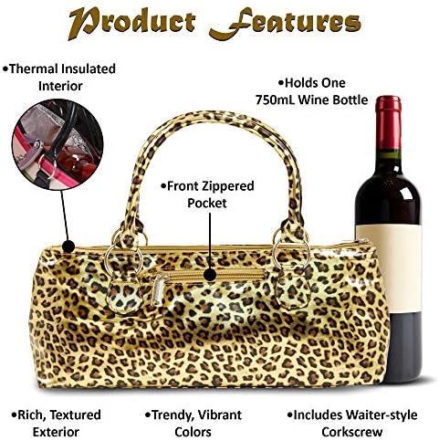 Cheetah Wine Clutch
