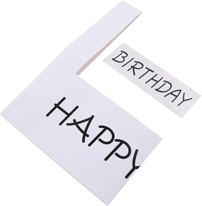 LUOEM Happy Birthday Party Frame Photo Prop Birthday DIY Paper Picture Frame Cutouts Photo Booth Props for Party Supplies
