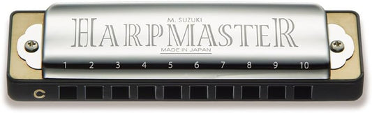 Suzuki Harmonica, Silver (MR-200 LF)