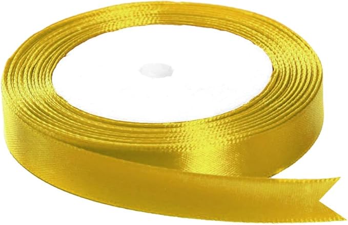 Aokbean 100 Pack Mini Pillow Candy Box Small Gift Boxes with 50 Yards Ribbon for Christmas Wedding Party Favor Gift, Jewelry or Soap Packaging (Gold)