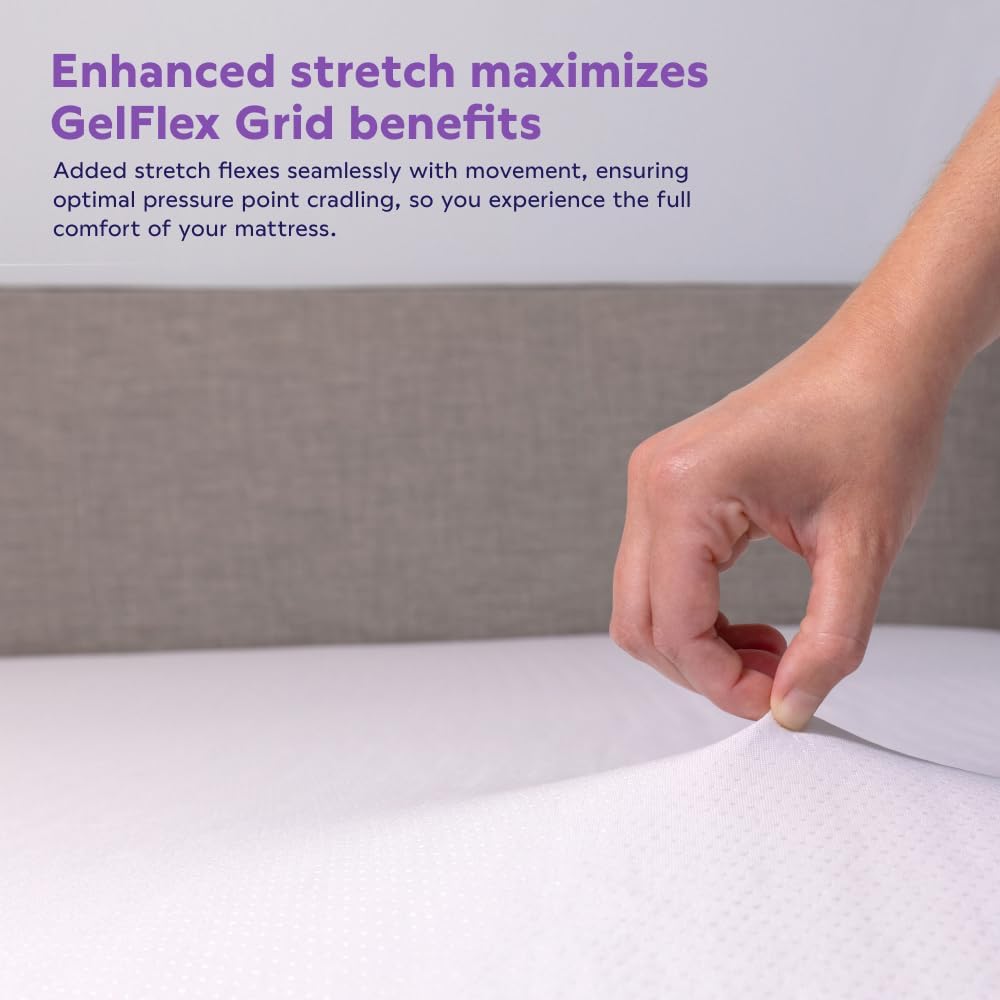 Purple Waterproof Mattress Protector – Queen, Gold-Standard Protection, Comfort-First Design, Fits Mattresses 8” to 15.5”
