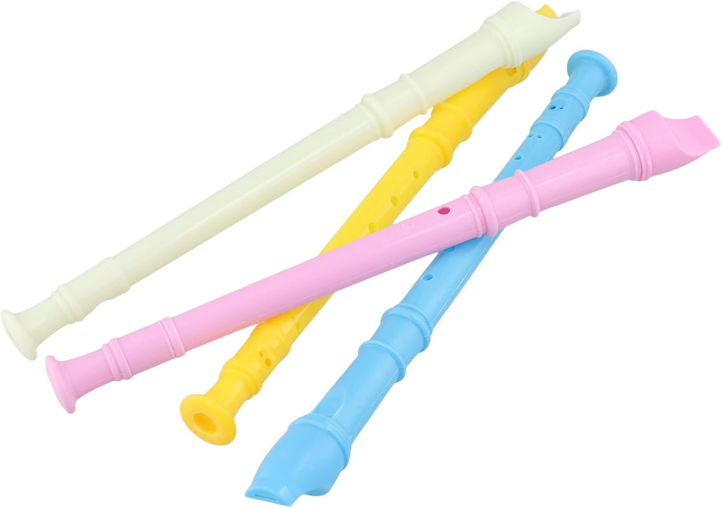 HOZEON 40 PCS 8 Holes Recorder Instruments, Plastic Soprano Recorder Instruments with Cleaning Rod, 4 Color Recorder Musical Instruments for Music Performance, Rehearsal