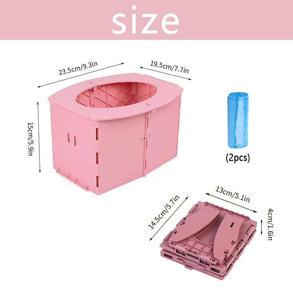 SunnySmile Travel Potty for Car，Travel Potty for Kids，Portable Potty for Toddler，Apply to Camping, Tourism, Outdoor, Indoor