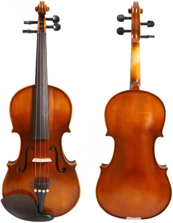 Violin 4/4 full size for Beginners,Kids &Adults Spruce Top Maple Back Side Students Starter Violin Set with Case,Bow,Rosin,Tuner,Shoulder Rest and Extra Strings
