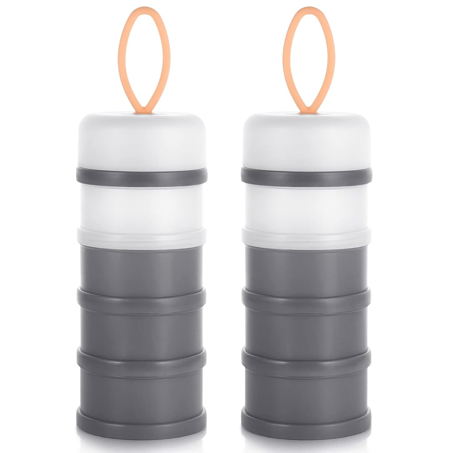 Accmor 2 Pack Baby Formula Dispenser On The Go, Stackable Formula Dispenser Formula Container to Go, Non-Spill Portable Milk Powder Kids Snack Storage Container, BPA Free