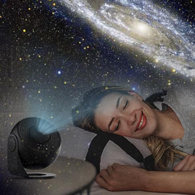 Planetarium Star Projector,Rusoso Galaxy Projector,13 in 1 Film Discs Projector Galaxy Night Light Starry Sky Lamp,360 ° Rotation, Low Noise,for Kids,Bedroom,Party,Game Rooms