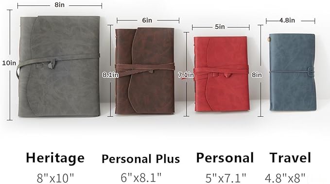 Genuine Leather Notebook - 5x7.1 Inch Vintage Journal for Writing, Travel, Artists, Women and Men - Blue