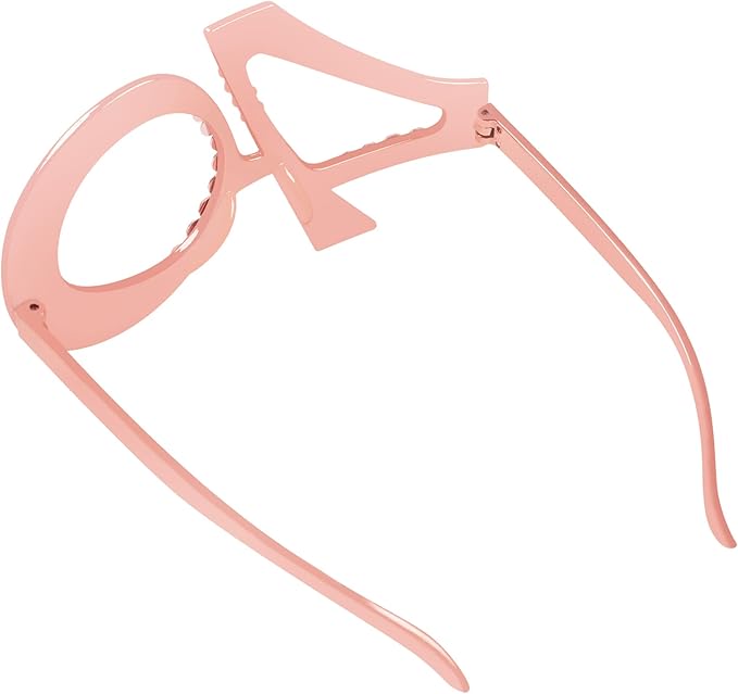 40th Birthday Glasses - 6 Pairs Rose Gold 40 Years Old Glasses with Rhinestones Frame, Funny Plastic Costume Photo Booth Props for 40th Anniversary Party Decorations